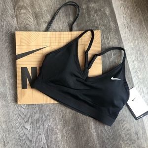 Nike black sports bra